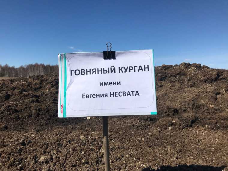 В Тюменской области гору помета назвали именем бывшего чиновника. Фото